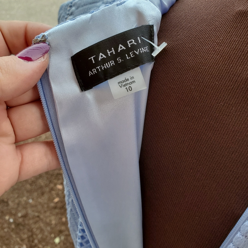 TAHARI CAP SLEEVE SHEATH DRESS SIZE10 - Picture 8 of 10